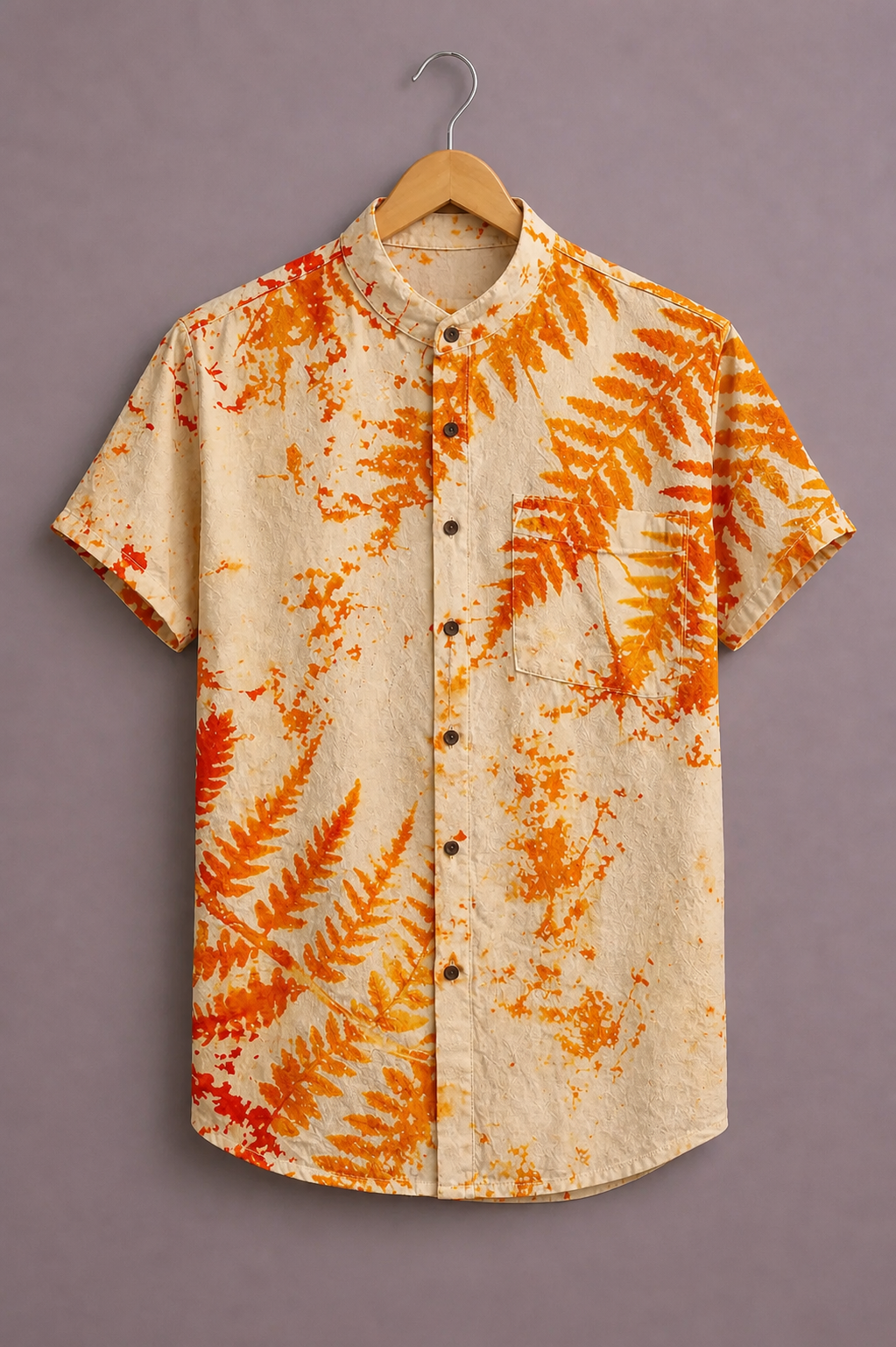 ForeverChoice™ Premium Tropical Leaf Printed Shirt for Men – Vibrant Summer Designer Half Sleeve Casual Shirt